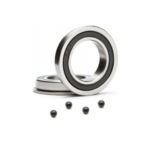 F6802-2RS/C hybrid ceramic bearings with Si3N4 balls double rubber sealed 15x24x5mm Flanged